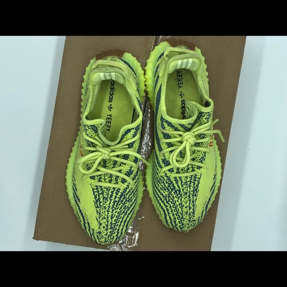 Yeezy boost 350 v2 semi frozen yellow - Picture 4 of 5